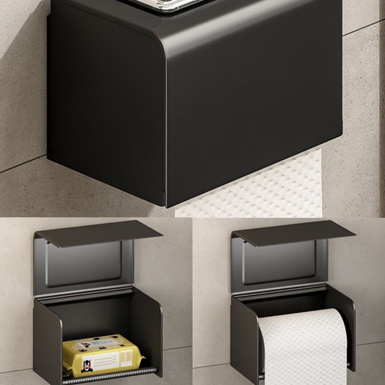 Frendorf | Zeitgenössisches Badzubehör-Set Matte Black Badezimmer-Set mit Bademantelhaken/Handtuchstange