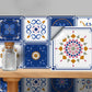 Frendorf | Quadratische Peel & Stick Mosaikfliese PVC Wasserdichte Mosaikfliesen Tapete