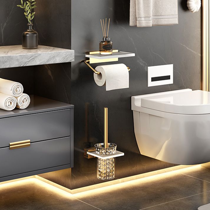 Frendorf | Plastik Moderne Badezimmer Zubehör Hardware Set mit Badregal