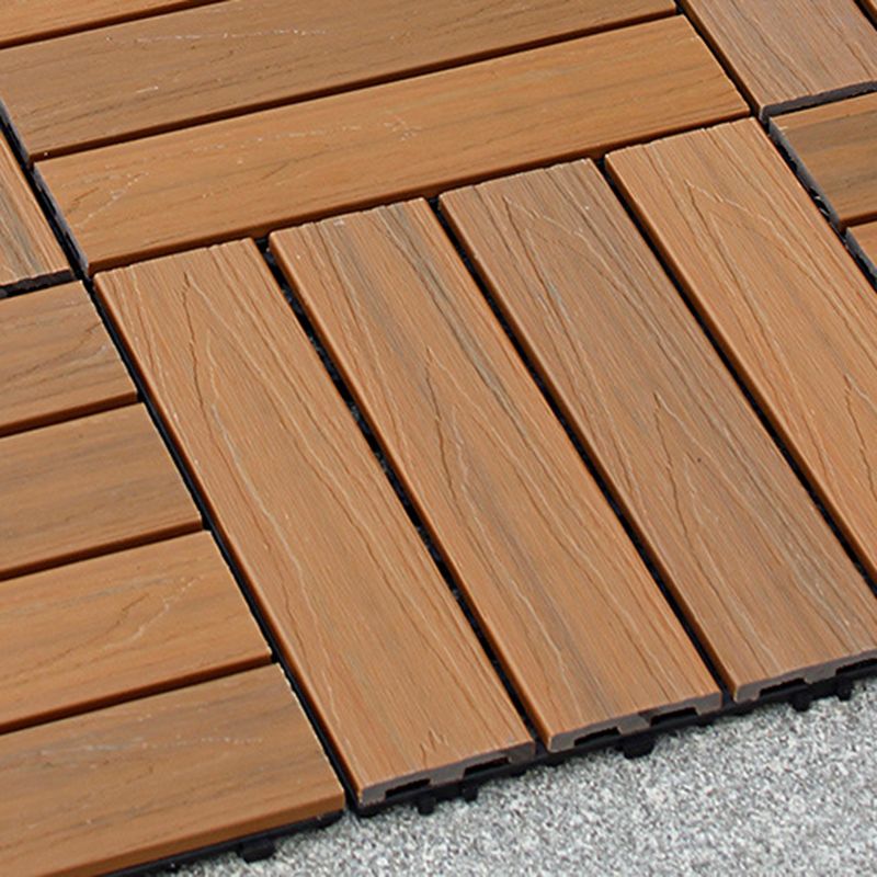 Frendorf | 12" X 12" 4-Slat Quadrat PVC Bodenfliesen Mit Interlocking Installation Bodenplatten Fliesen