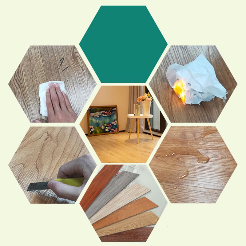 Frendorf | Peel and Stick PVC Bodenbelag Glatte Holzoptik Vinylboden für Wohnzimmer