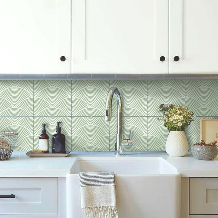 Frendorf | Modern Mosaic Tile Peel and Stick Tile Pvc Kitchen Backsplash Peel and Stick Wall Tile