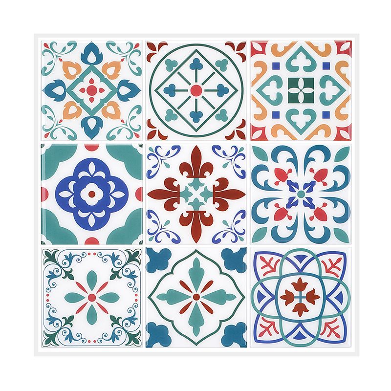 Frendorf | Quadratischer Druck Kunststoff Peel & Stick Fliese Feldfliese für Rückwandwand