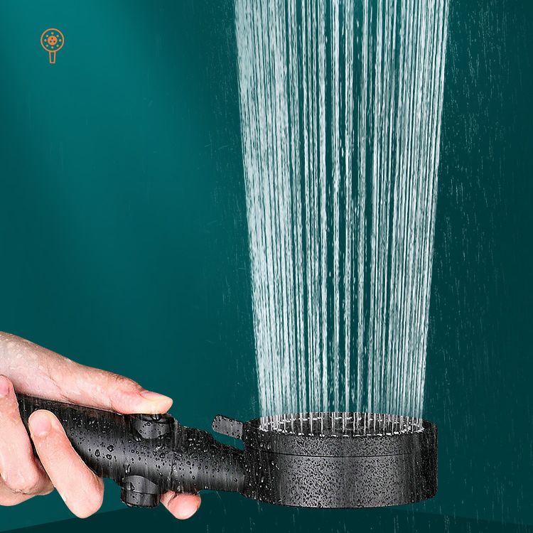 Frendorf | Runder Handheld Duschkopf Moderner Plastikkopf mit Selbstreinigung