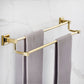 Frendorf | Gold Modernes Badezimmer-Set, Poliertes Gold, 4 Teile, Handtuchhalter, Papierhalter