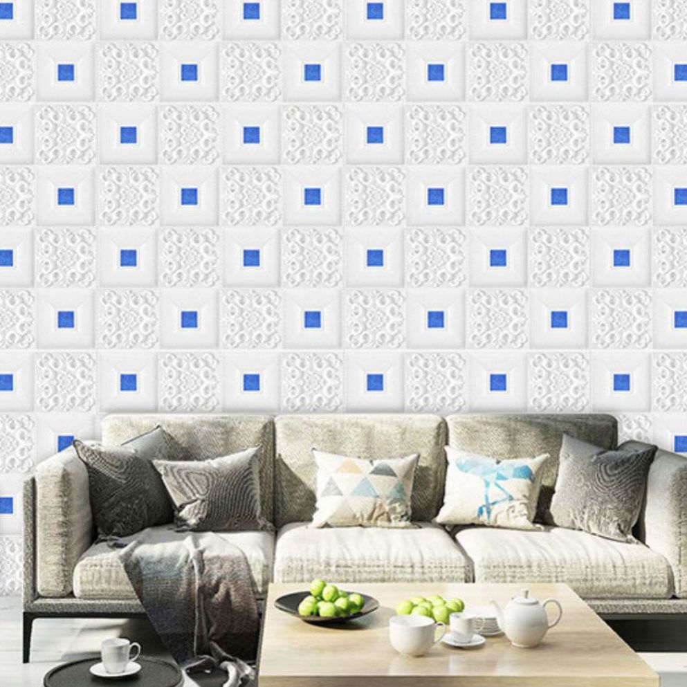 Frendorf | Modernes Zinn-Rückwandverkleidung Glatte Wand Decke XPE Baumwolle Set von 1