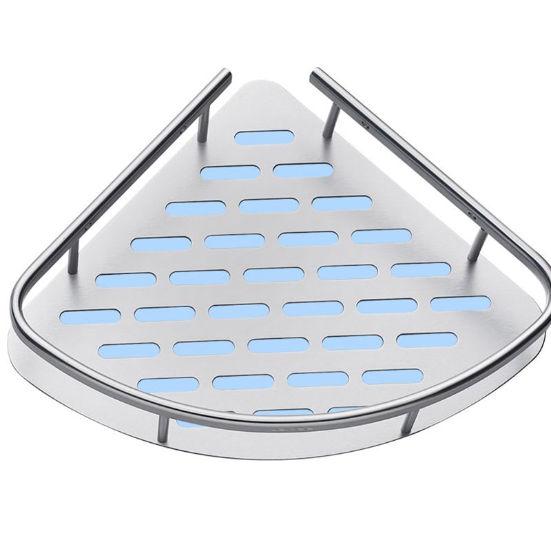 Frendorf | 3-teiliges modernes Badezimmer-Accessoire-Set Aluminium-Badregal in Silber