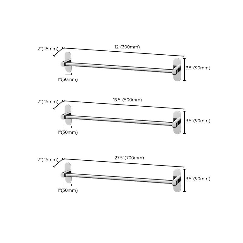 Frendorf | 2-Teiliges Edelstahl Rutschstand Modern Chrome Badezimmer Hardware Set