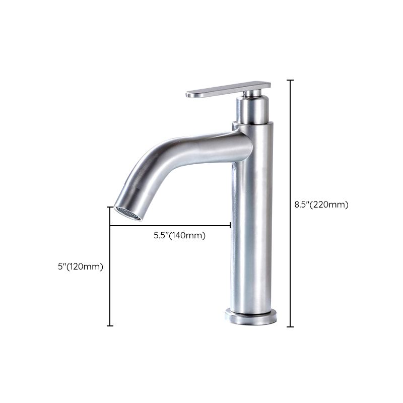 Frendorf | Modern Vessel Wasserhahn Edelstahl Niedriger Bogen Waschbecken Wasserhahn