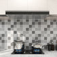 Frendorf | Moderne wasserdichte Mosaikfliese glatte Peel-and-Stick-Rückwandfliese für die Küche