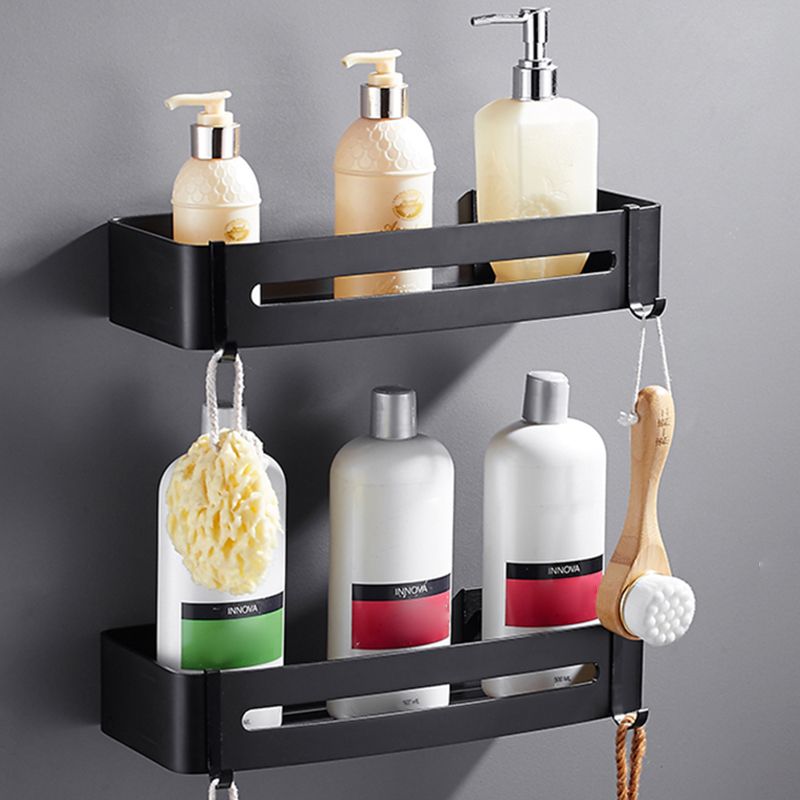 Frendorf | Matt Schwarz Modernes Badzubehör Set, Set von 3, Badregal