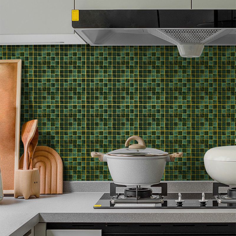Frendorf | Peel & Stick Mosaikfliese Quadrat Kunststoff Fleckenresistente Fliese - Peel & Stick für Dusche