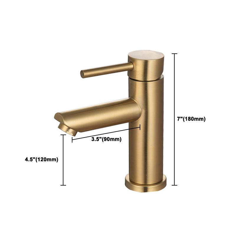 Frendorf | 1-Handgriff Gold Nickel Weitlaufende Armatur Einloch Hebel Waschbeckenarmatur mit Abfluss