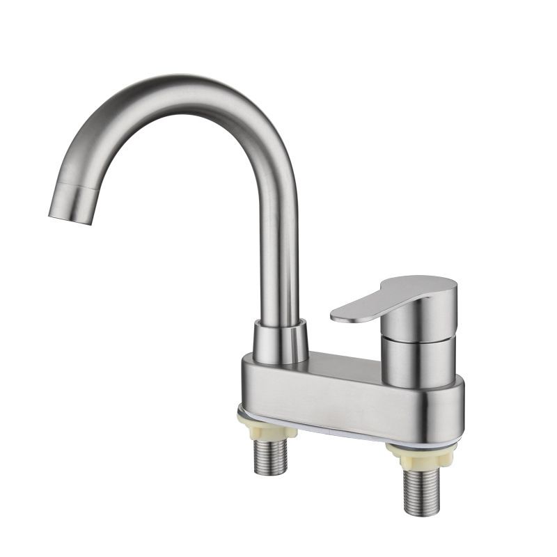 Frendorf | 304 Edelstahl Zentrum Wasserhahn Badezimmer Einhand heiß und kalt Waschbecken Wasserhahn