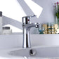 Frendorf | Basic Metall Waschbecken Wasserhahn Silber Badezimmer Wasserhahn mit Hebelgriff