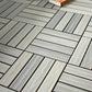 Frendorf | 12" X 12" 4-Slat Quadrat PVC Bodenfliesen Snap-Fit Installation Bodenplattenfliesen