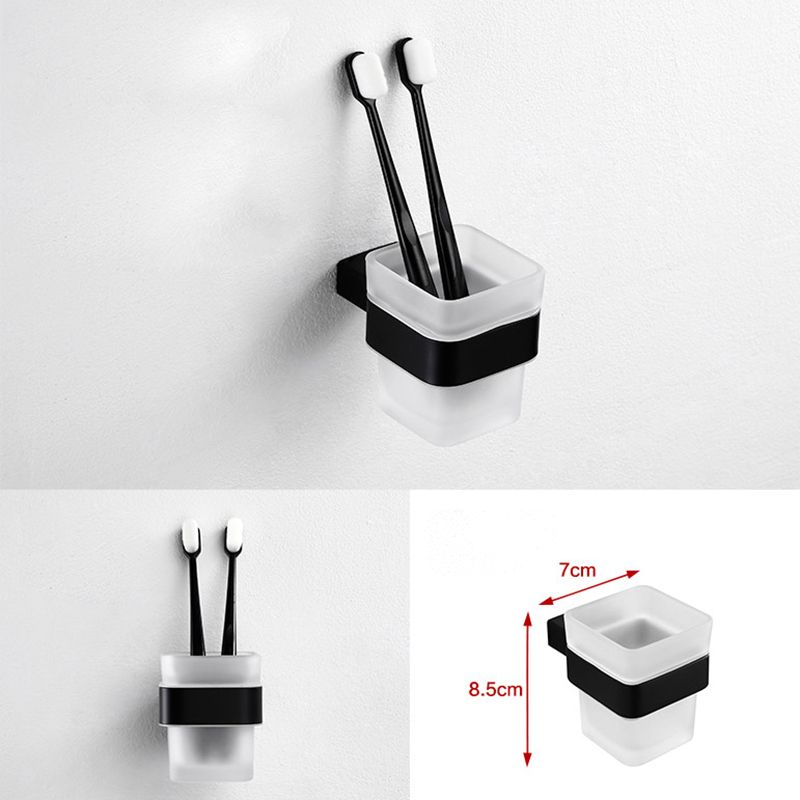 Frendorf | Traditionelles Badezimmerzubehör Hardware-Set in schwarzem Metall