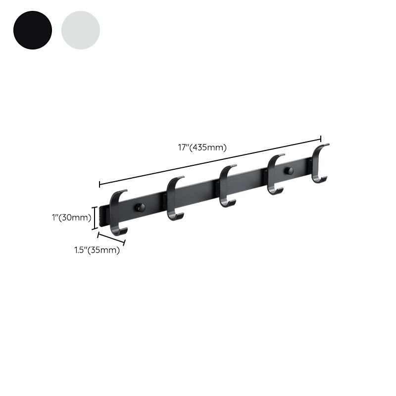 Frendorf | Modernes Badezimmer Zubehör Set Silber/Schwarz Badezimmer Accessoire Kit
