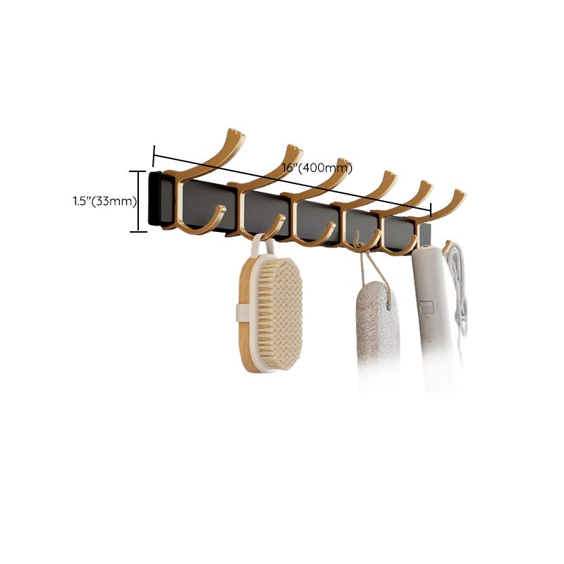 Frendorf | Traditionelles Schwarzes Aluminium Badbeschläge Set Badezimmer Zubehör Kit
