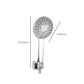 Frendorf | Modernes Stil Rund Handheld Dusche Badezimmer Metall Wandmontierte Hand Dusche