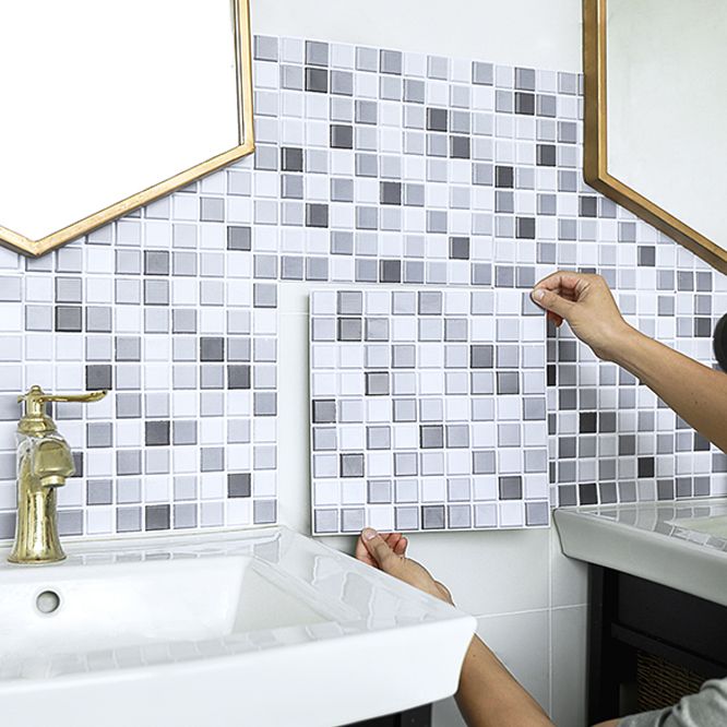 Frendorf | PVC Peel & Stick Mosaikfliese Quadratische Form Mosaikfliesen Tapete