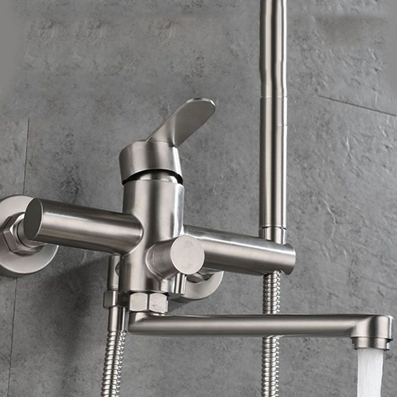 Frendorf | Badezimmer Badewannenarmatur Stangenhebel Handbrause Badewannenarmatur