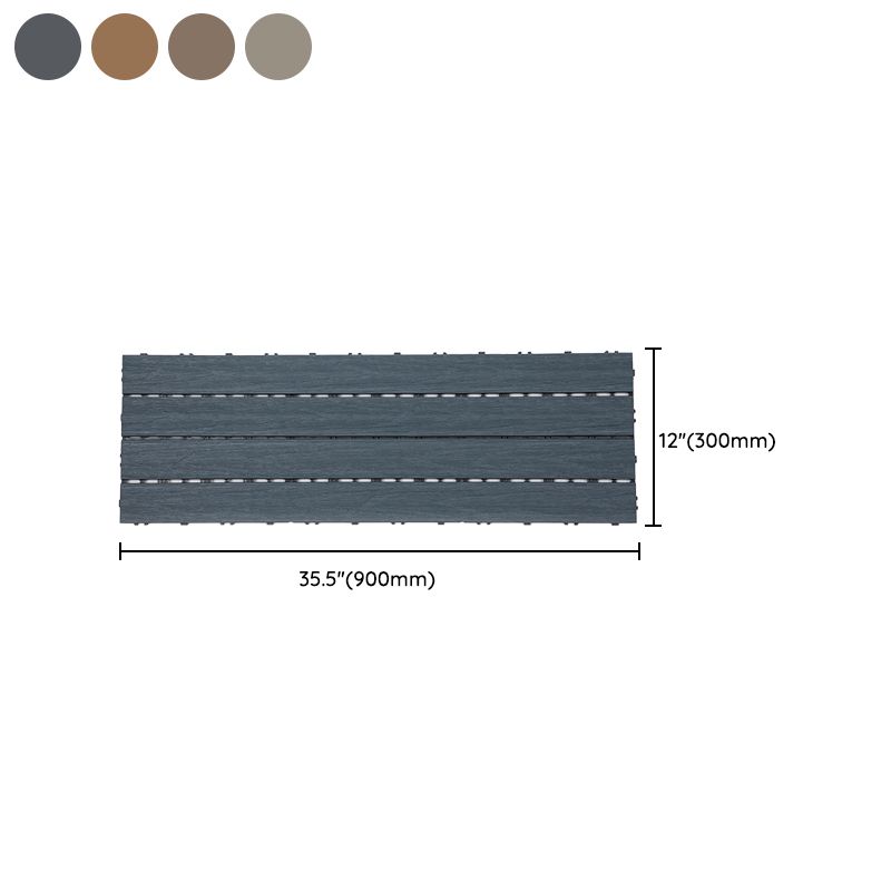 Frendorf | Moderne Bodenplatten Outdoor Wasserfest Rechteckige Holzterrassendielen