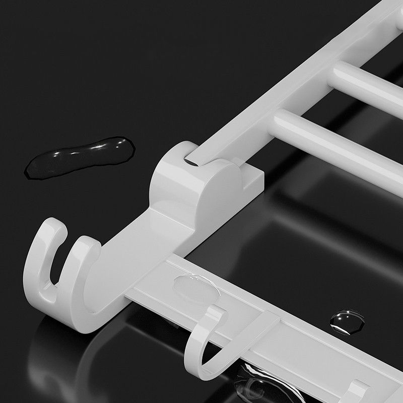 Frendorf | Weißes Badezimmer Zubehör Set Zeitgemäßes Aluminium Badezimmer Zubehör Kit mit Handtuchhalter