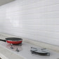 Frendorf | Weiße Mosaik Peel & Stick Fliese Wasserfeste Küchenrückwand Tapete