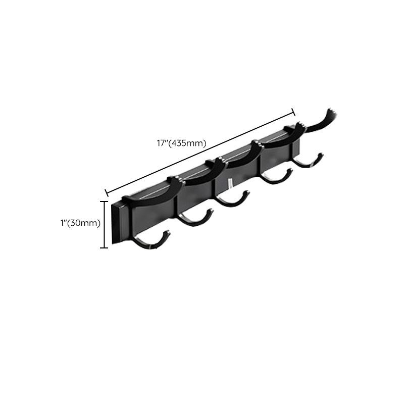 Frendorf | Modernes Aluminium-Badezimmerzubehör-Set Matt Schwarz Badregal/Handtuchhalter/Papierhalter