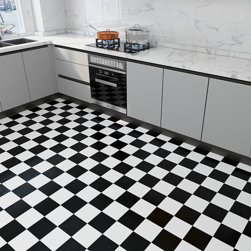 Frendorf | Modern Vinylbodenplanken zum Abziehen und Aufkleben Geometrisch bedruckter PVC-Bodenbelag