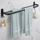Frendorf | Modernes Aluminium-Badezimmerzubehör-Set Matt Schwarz Badregal/Handtuchhalter/Papierhalter