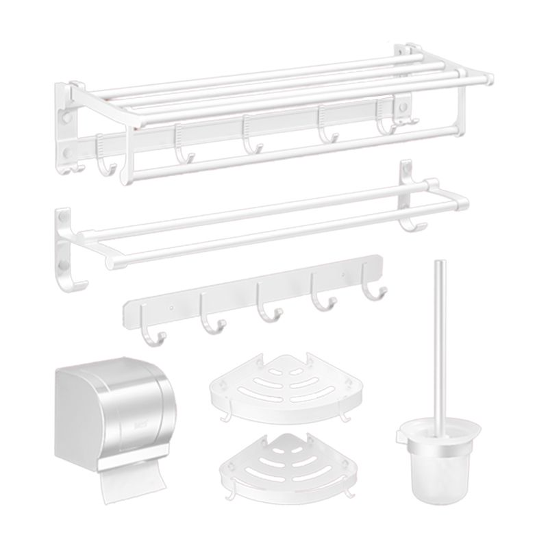 Frendorf | Modernes Badezimmerzubehör Hardware-Set Weißes Metall Badezimmerzubehör Kit