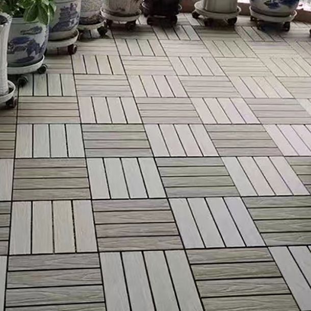 Frendorf | Deck Planke Loose Lay Holzfußbodenfliesen Garten Außenfußboden
