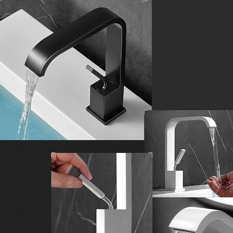 Frendorf | Wasserfallauslauf Weit verbreiteter Waschbeckenarmatur Moderne Metall Weit verbreiteter Spülbeckenarmatur
