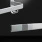 Frendorf | 7-teiliges Badezimmer-Zubehör-Set Modernes Aluminium-Badezimmer-Set in Silber