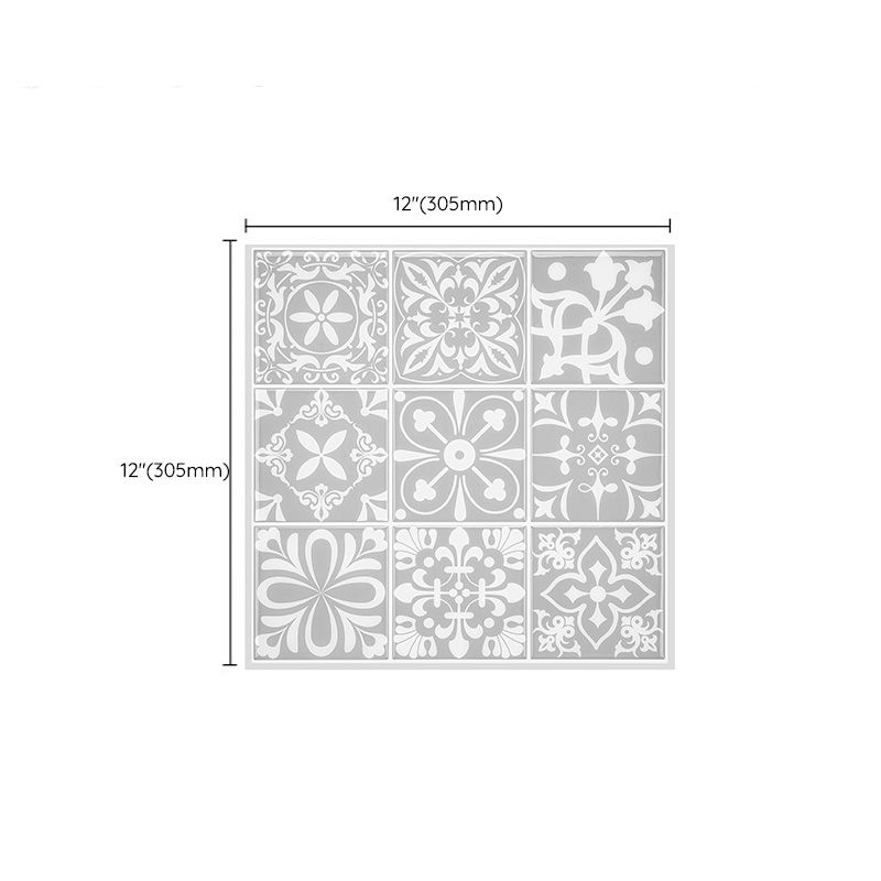 Frendorf | Mosaikfliesen zum Abziehen und Aufkleben Moderne Stil Tapete mit quadratischer Form