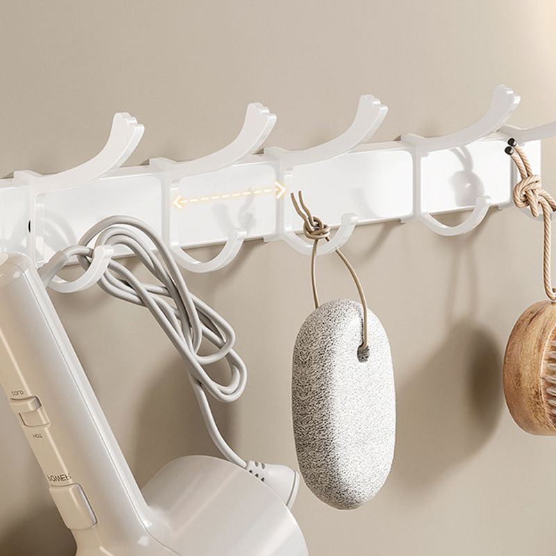 Frendorf | Weißes Badezimmer Zubehör Set Zeitgemäßes Aluminium Badezimmer Zubehör Kit mit Handtuchhalter