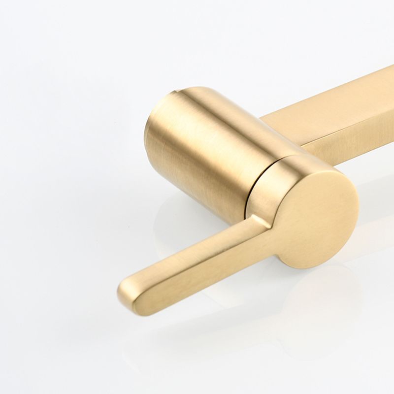 Frendorf | 1-Handgriff gebürstetes Nickel weit verbreiteter Wasserhahn 1 Loch wandmontierter Badezimmer Wasserhahn mit Messing
