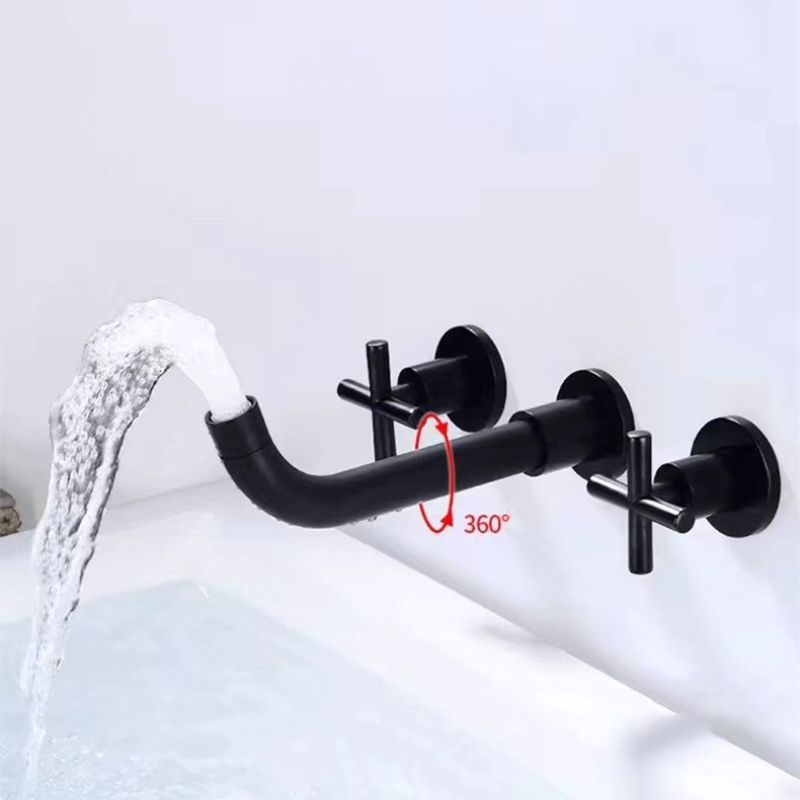 Frendorf | Moderner 1- oder 2-Hand Badezimmer Waschbecken Wasserhahn Rund Wandmontierter Badezimmer Wasserhahn.