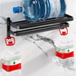 Frendorf | Modernes Aluminium-Badezimmerzubehör-Set Matt Schwarz Badregal/Handtuchhalter/Papierhalter