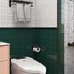 Frendorf | Quadrat Mosaik Peel & Stick Fliese in Grün Wasserbeständige Mosaikfliese