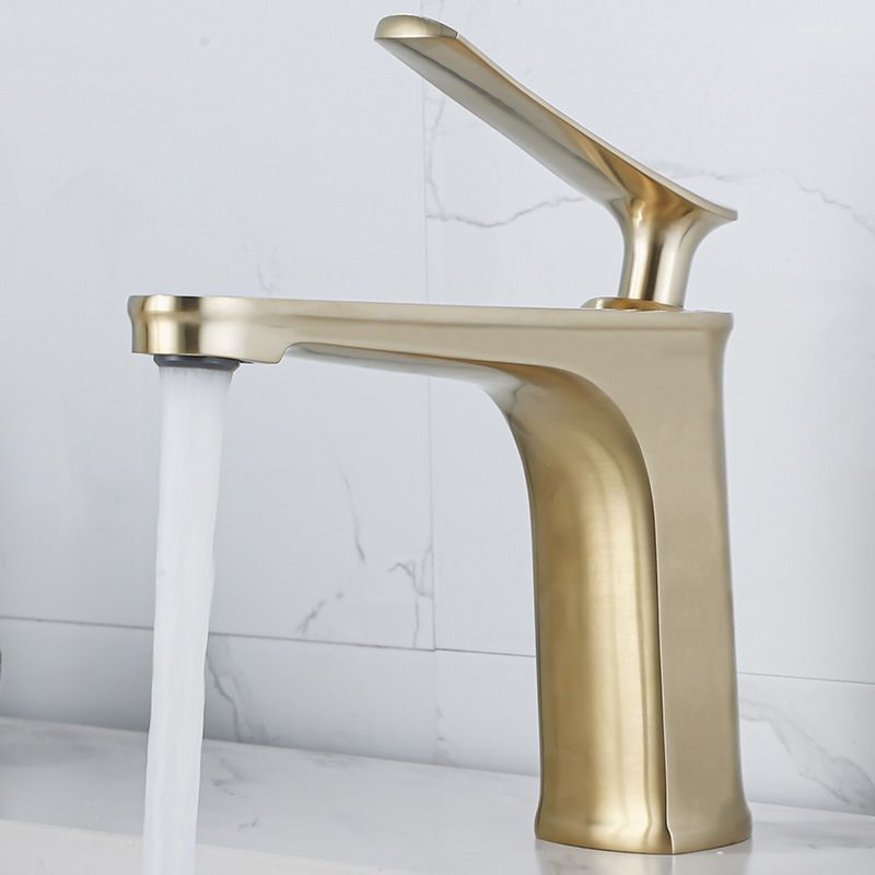 Frendorf | 1 Griff Vollkupfer Badezimmer Waschbecken Wasserhahn Nordic Modern Vanity Wasserhahn mit Abfluss