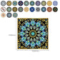 Frendorf | PVC Peel & Stick Mosaikfliese Quadrat Mosaikfliesen Tapete mit wasserdicht