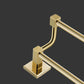 Frendorf | Gold Modernes Badezimmer-Set, Poliertes Gold, 4 Teile, Handtuchhalter, Papierhalter