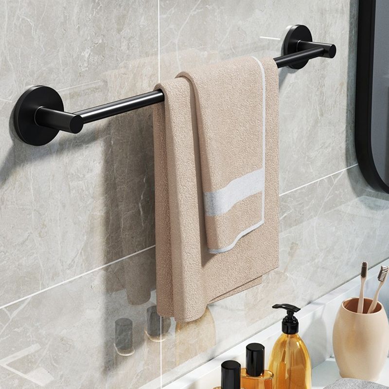 Frendorf | Aluminium Badezimmer Hardware Set Schwarzes Badezimmerzubehör Kit Handtuchhalter