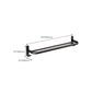 Frendorf | Klassisches Badzubehör Set in Aluminium Schwarz Finish Bademantelhaken/ Handtuchstange