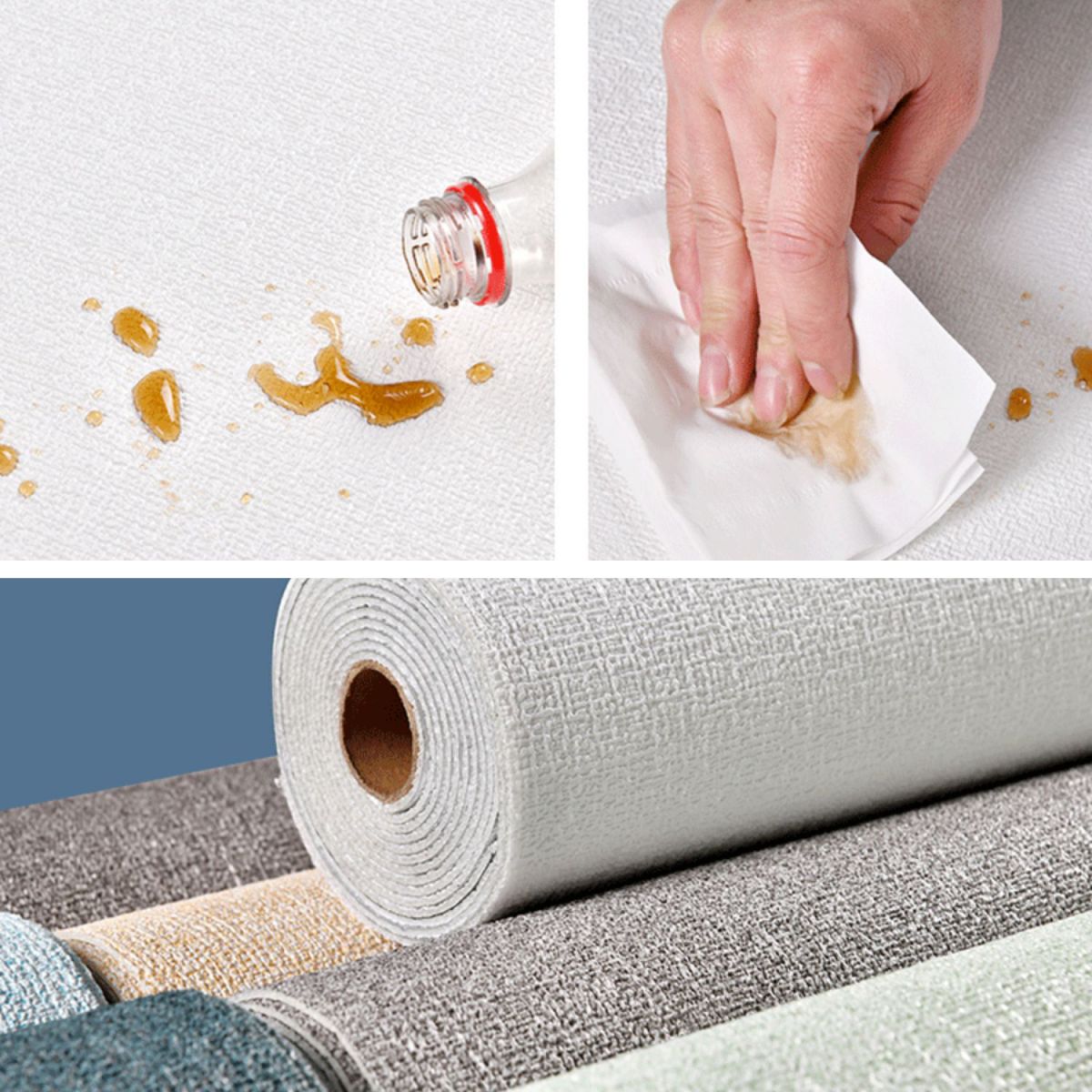 Frendorf | Modern Pearl Wainscoting Flax Wandzugangspanel Selbstklebende Wandpaneele