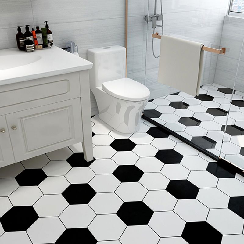 Frendorf | Modern Vinylbodenplanken zum Abziehen und Aufkleben Geometrisch bedruckter PVC-Bodenbelag