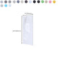 Frendorf | Moderne PVC Peel and Stick Wandfliese Einzelplatte Tapete mit rechteckiger Form